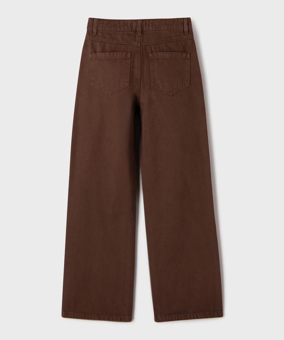 Jean Straight coloré fille vue3 - GEMO 4G FILLE - GEMO