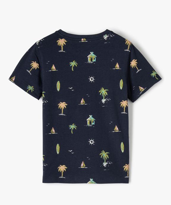 Tee-shirt garçon imprimé océan à manches courtes vue3 - GEMO (ENFANT) - GEMO