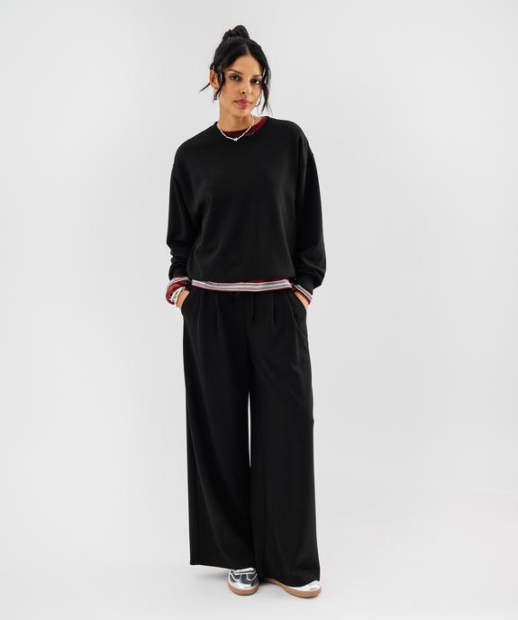Sweat en modal souple et doux femme vue4 - GEMO 4G FEMME - GEMO