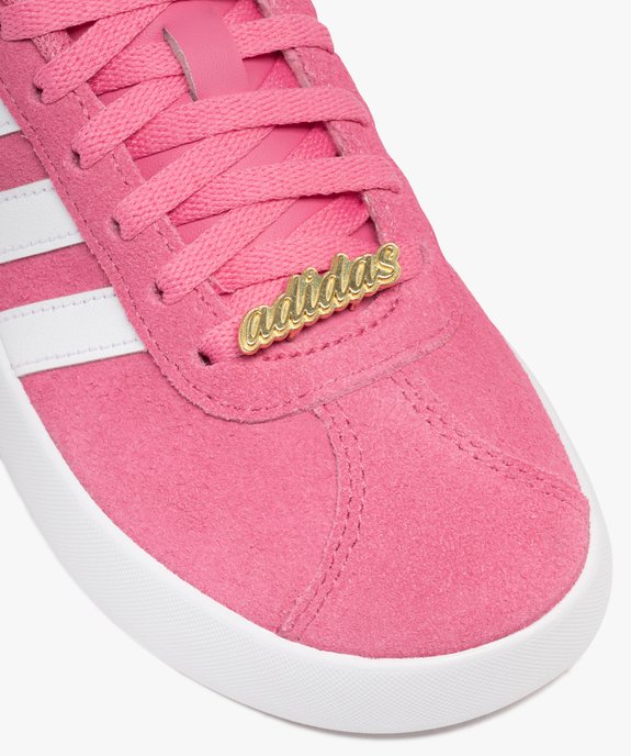 Baskets fille dessus en cuir suédé et à lacets avec bijou doré VL Court - Adidas vue6 - ADIDAS - GEMO
