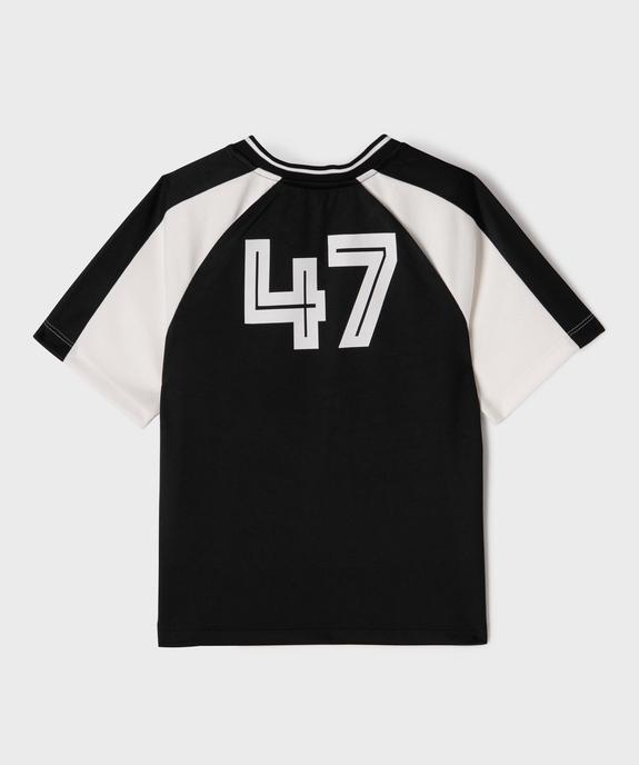 Tee-shirt de sport à manches courtes avec inscriptions garçon vue3 - GEMO (ENFANT) - GEMO