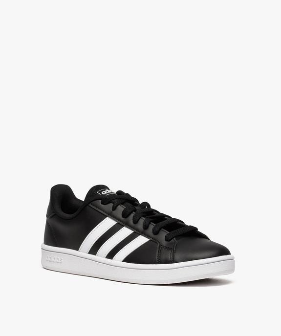 Baskets homme bicolores à lacets - Adidas Grand Court Base vue2 - ADIDAS - GEMO