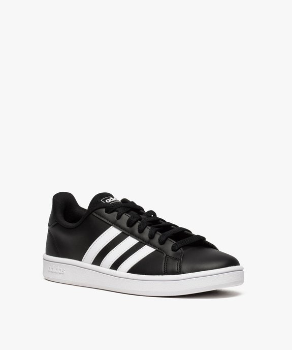 Baskets homme bicolores à lacets - Adidas Grand Court Base vue2 - ADIDAS - GEMO