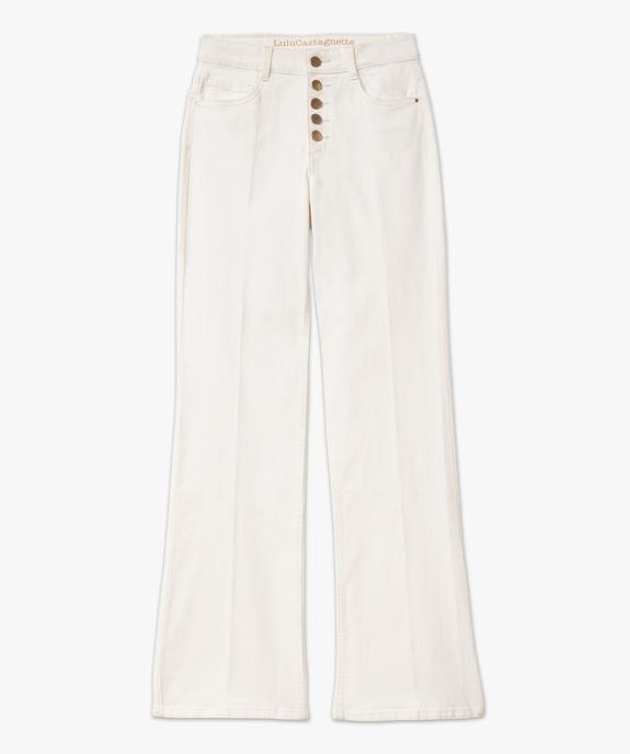 Jean flare avec braguette boutonnée femme - LuluCastagnette vue4 - LULU CASTAGNETT - GEMO
