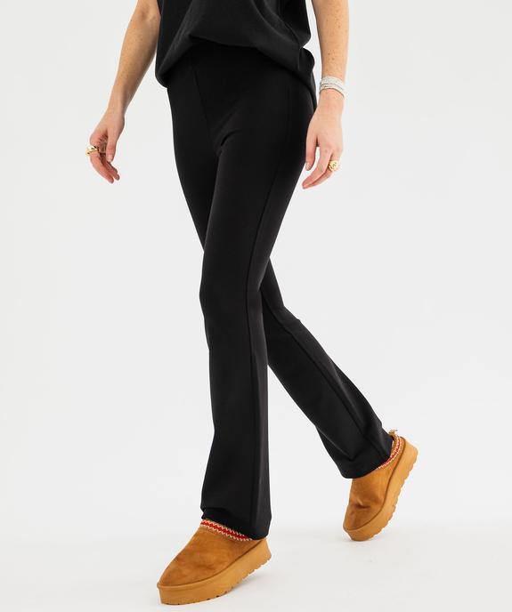 Legging coupe flare en maille Milano femme vue1 - GEMO(FEMME PAP) - GEMO