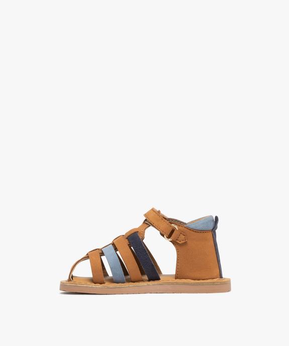 Sandales en cuir multibrides à scratch bébé garçon - Na! vue3 - NA! GEMO FOR GOOD - GEMO