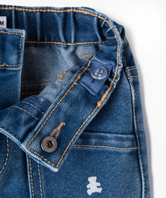 Jean coupe mom avec poches plaquées bébé garçon - LuluCastagnette vue4 - LULUCASTAGNETTE - GEMO