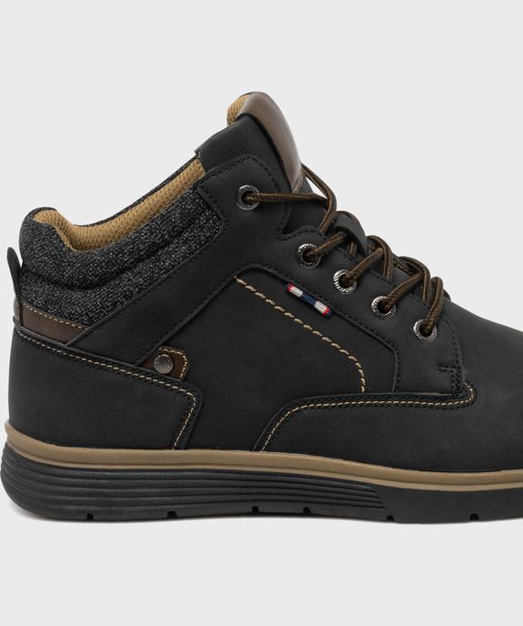 Boots midcut casual à col textile et semelle sport homme vue7 - URBAN STEPS - GEMO