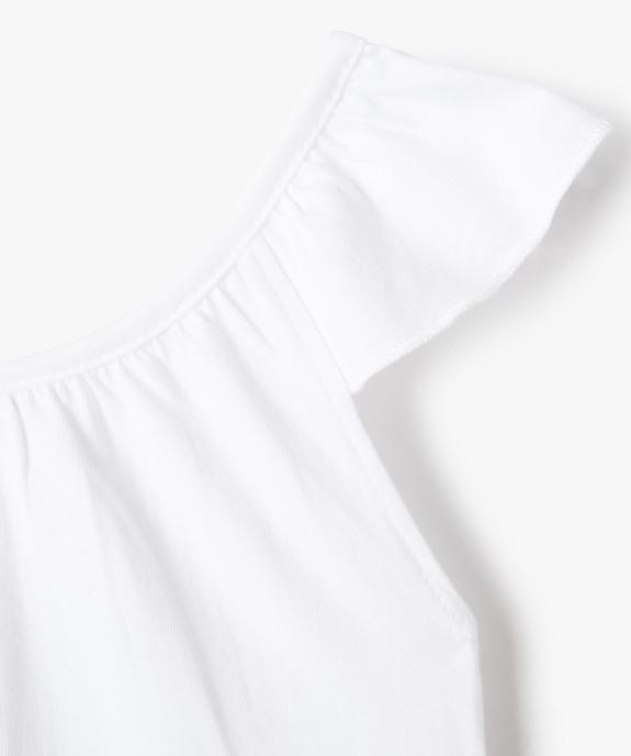 Pyjashort fille avec bretelles volantées vue2 - GEMO (ENFANT) - GEMO