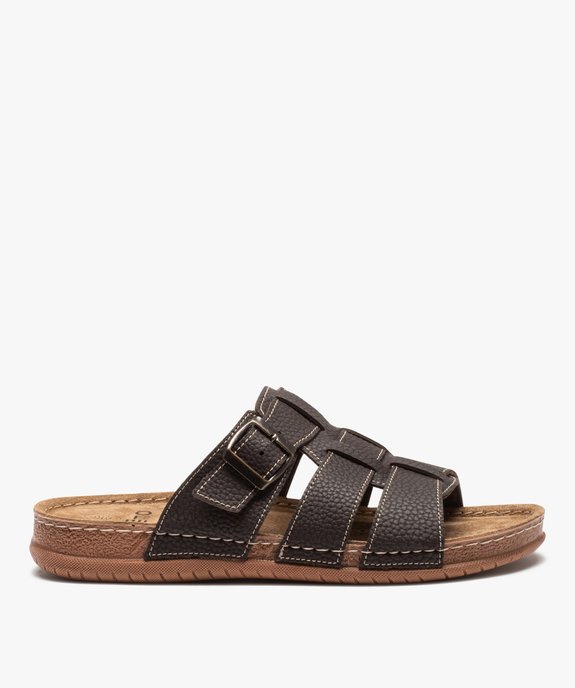 Mules homme ajustables à brides multiples vue1 - GEMO (CASUAL) - GEMO