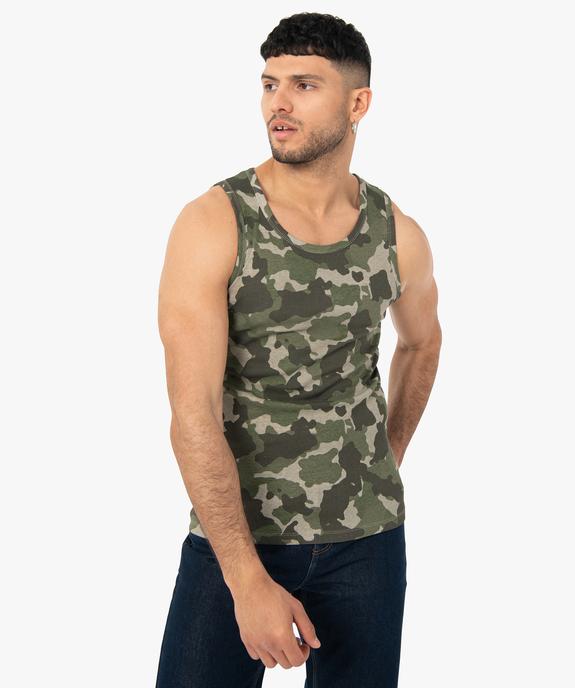 Débardeur homme à motif camouflage vue1 - GEMO (HOMME) - GEMO