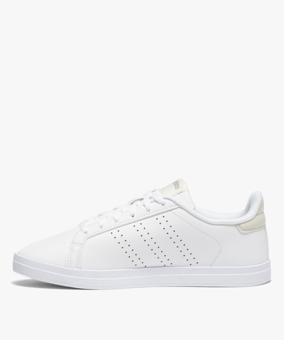 Baskets femme unies à lacets – Adidas Courtpoint Base vue3 - ADIDAS - GEMO