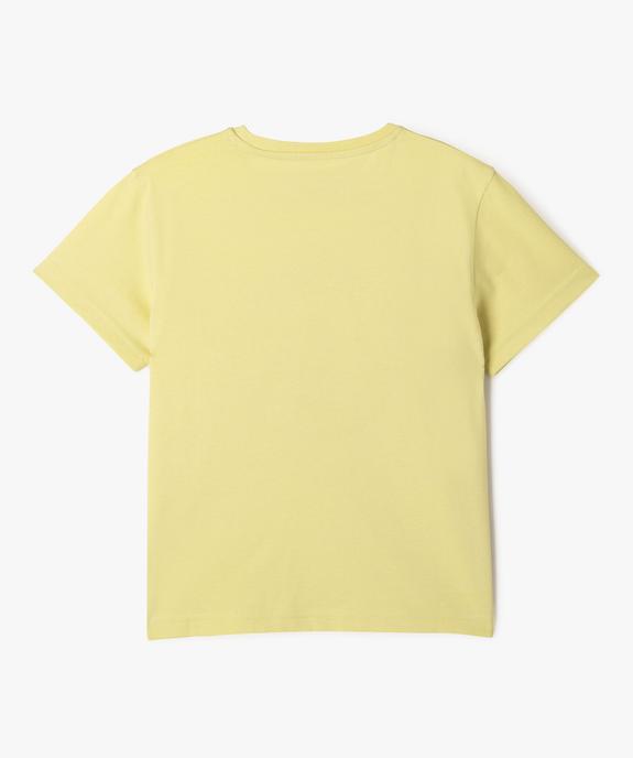 Tee-shirt manches courtes avec motif poitrine garçon vue7 - GEMO 4G GARCON - GEMO