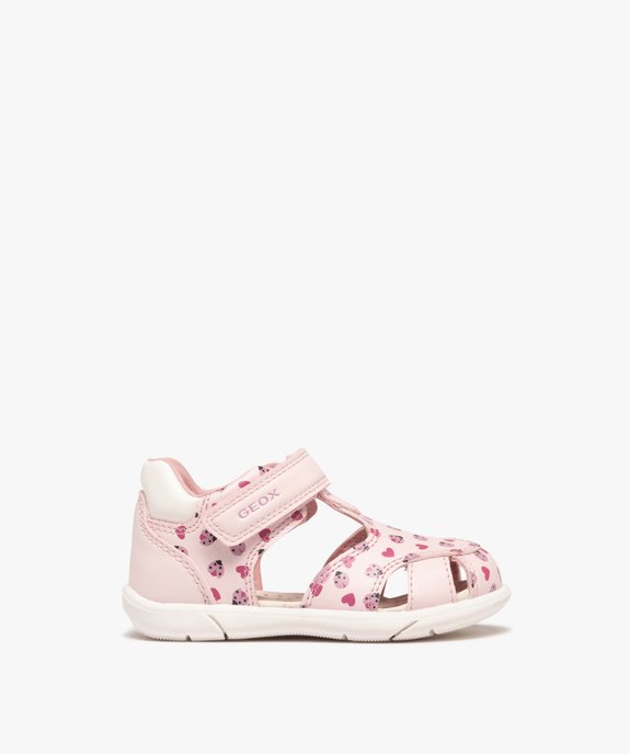 Chaussures ouvertes à scratch imprimées bébé fille - Geox vue1 - GEOX - GEMO