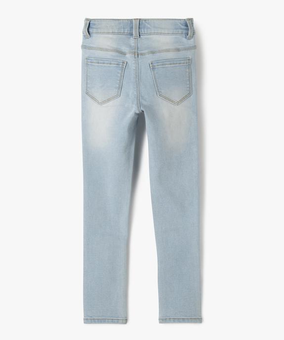 Jean ultra skinny à taille réglable fille vue3 - GEMO 4G FILLE - GEMO