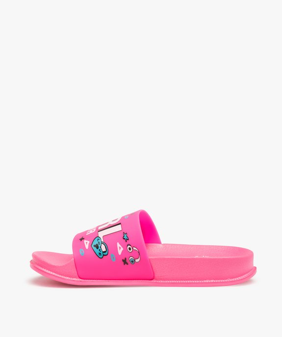 Mules de piscine fille « girl power »  vue3 - GEMO (ENFANT) - GEMO