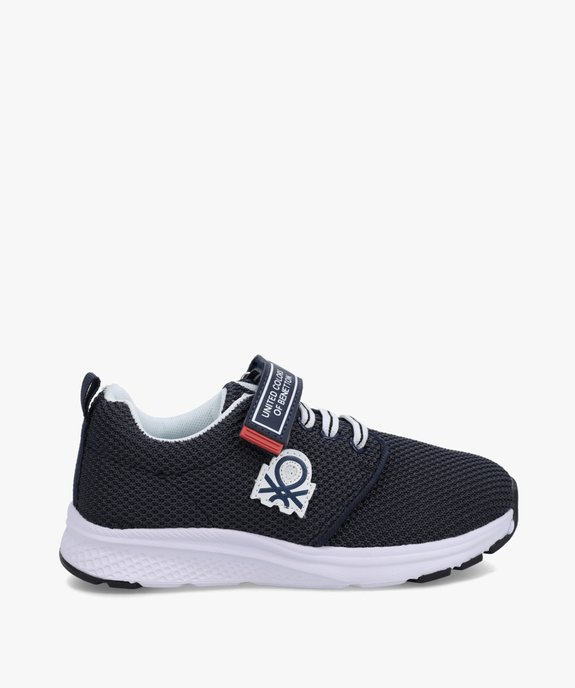 Baskets garçon running dessus maille unie - Benetton vue1 - BENETTON - GEMO