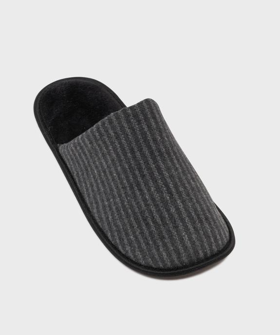 Chaussons mules à rayures homme vue5 - GEMO(HOMWR HOM) - GEMO