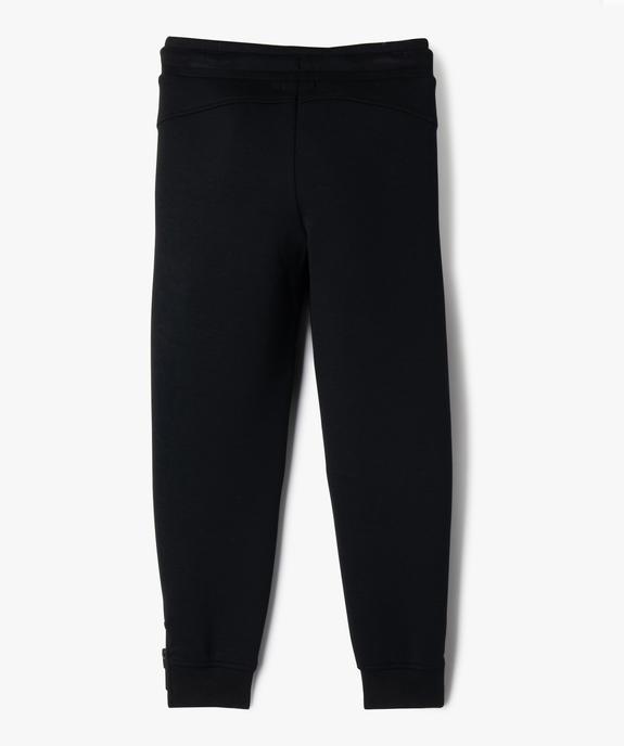Jogging ajusté avec bas de jambe zippé garçon vue4 - GEMO (ENFANT) - GEMO