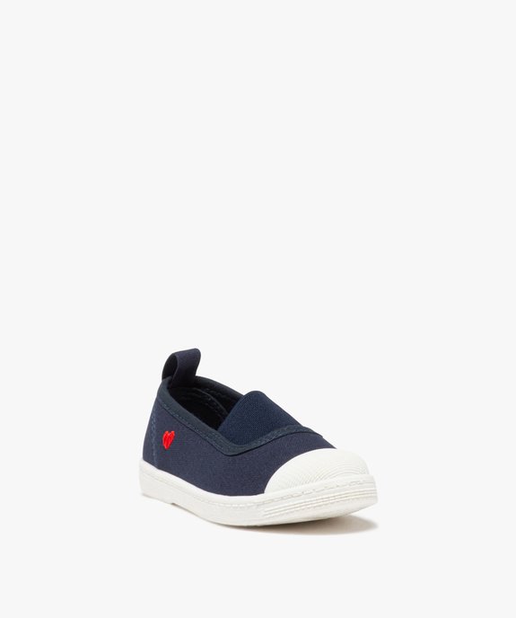 Chaussures en toile avec élastique et bout renforcé fille vue3 - LOVELY WINGS - GEMO