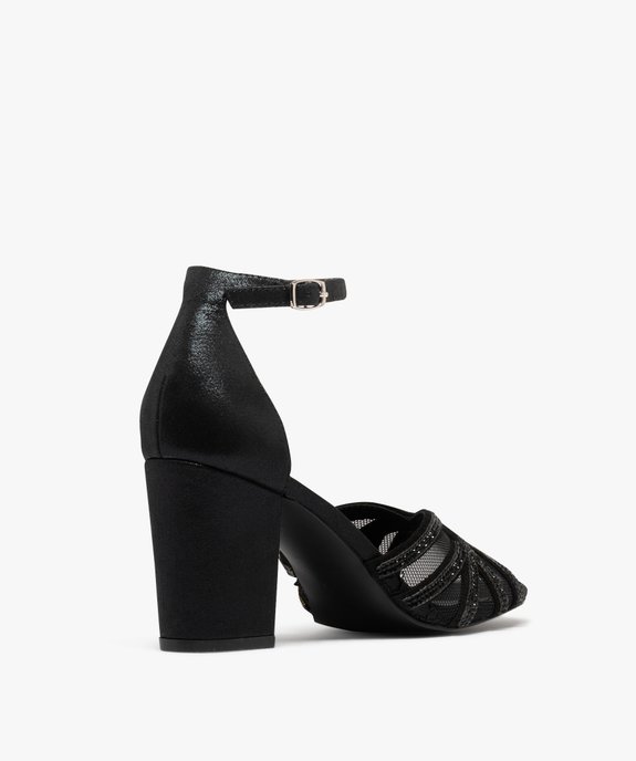 Sandales à talon brillantes à strass femme vue5 - FOLLOW ME - GEMO