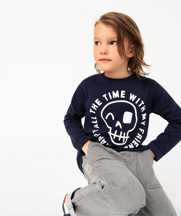 T-shirt manches longues imprimé garçon vue1 - GEMO 4G GARCON - GEMO