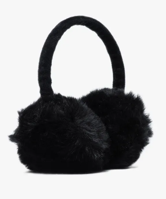 Cache-oreilles fille en velours et matière peluche vue1 - GEMO (JUNIOR) - GEMO
