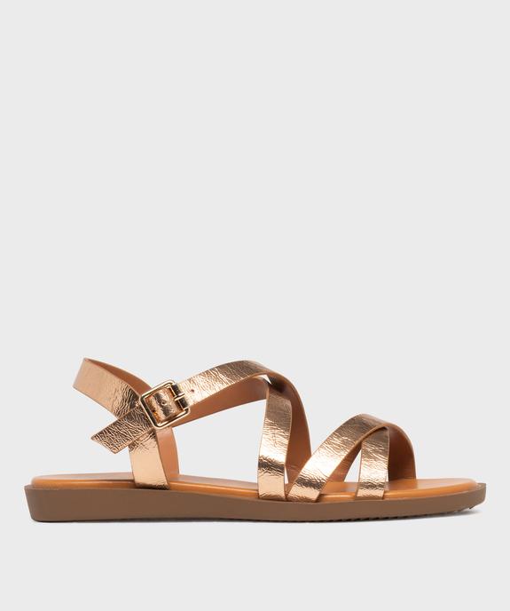 Sandales plates à brides scintillantes femme - Valentina Baldano vue1 - VALENTINA BALDA - GEMO