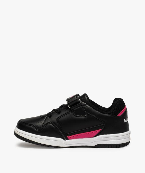 Baskets fille bicolore avec fermeture scratch - Airness vue3 - AIRNESS - GEMO