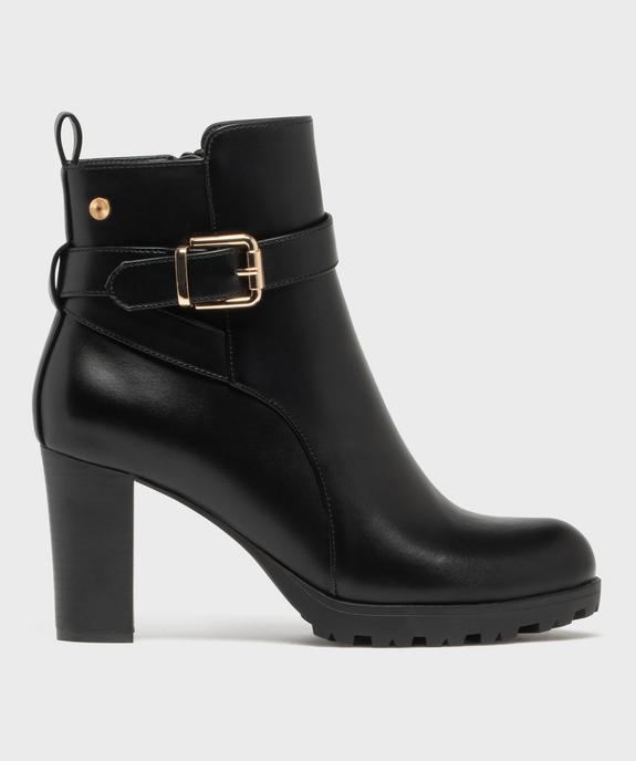 Bottines fourrées à talon haut avec bride cheville femme - Valentina Baldano vue7 - VALENTINA BALDA - GEMO