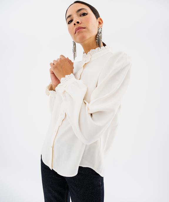 Chemise fluide col montant femme vue2 - GEMO(FEMME PAP) - GEMO