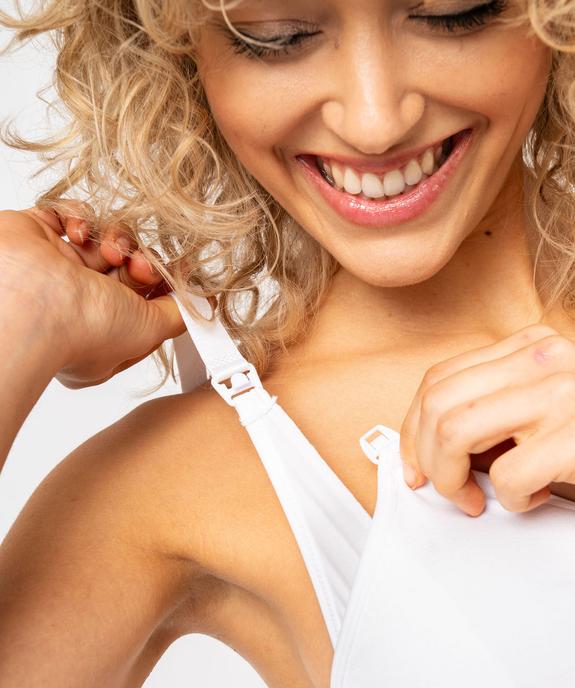 Soutien-gorge triangle sans armatures spécial allaitement vue2 - GEMO(HOMWR FEM) - GEMO