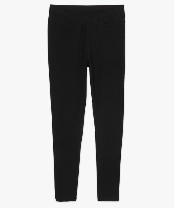 Pantalon de grossesse en maille style legging avec ceinture croisée vue4 - GEMO (MATER) - GEMO