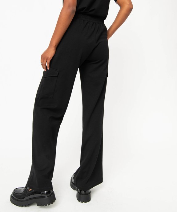Pantalon cargo large en maille fluide femme vue3 - GEMO(FEMME PAP) - GEMO