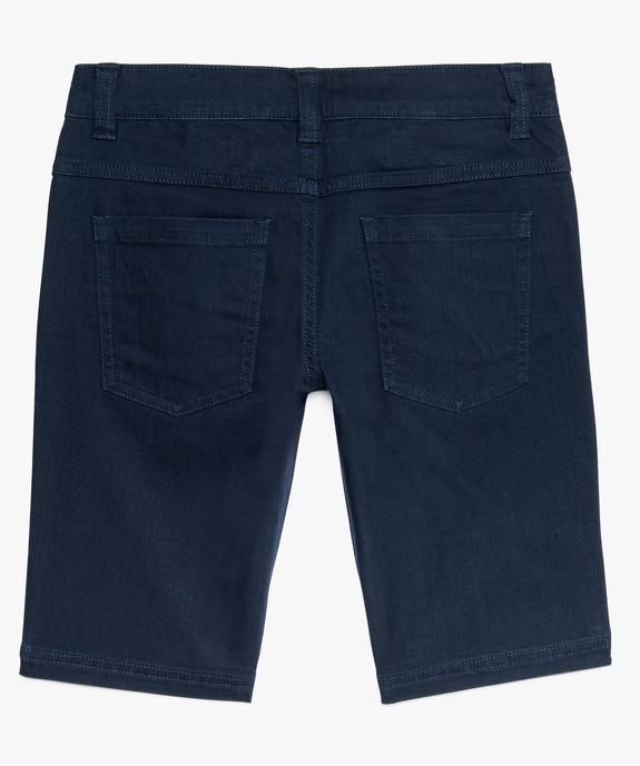Bermuda garçon en toile unie coupe Regular vue2 - GEMO (JUNIOR) - GEMO