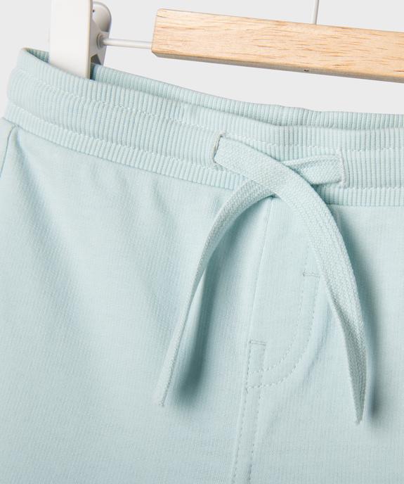 Short en maille avec ceinture ajustable bébé garçon vue5 - GEMO 4G BEBE - GEMO
