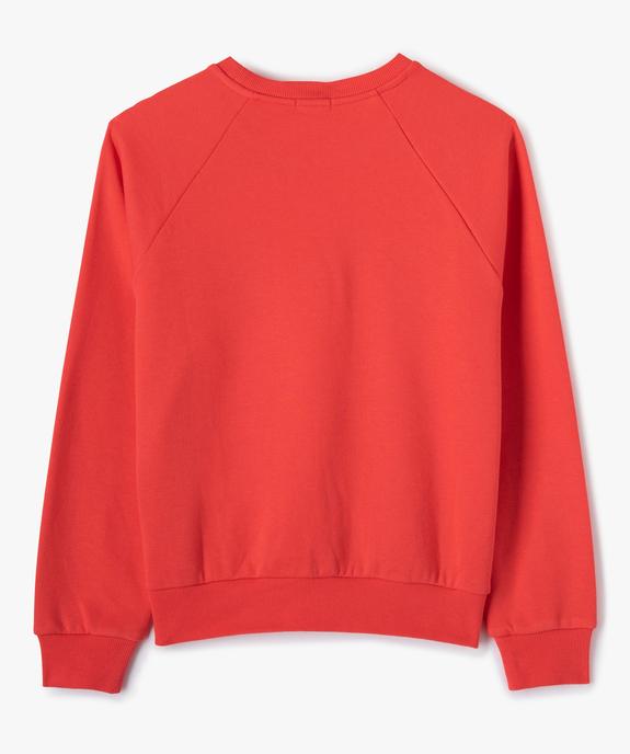 Sweat fille avec inscription brodée en relief vue3 - GEMO (JUNIOR) - GEMO