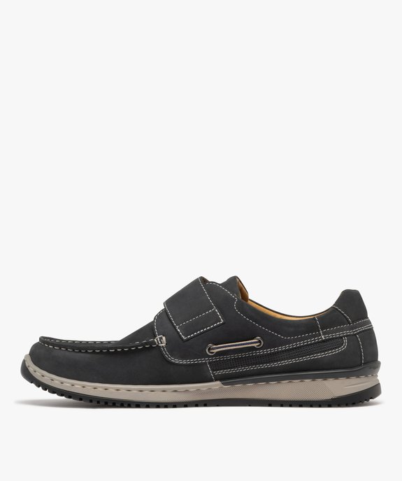 Chaussures en nubuck fermeture scratch homme - Pierre Cardin vue4 - PIERRE CARDIN D - GEMO