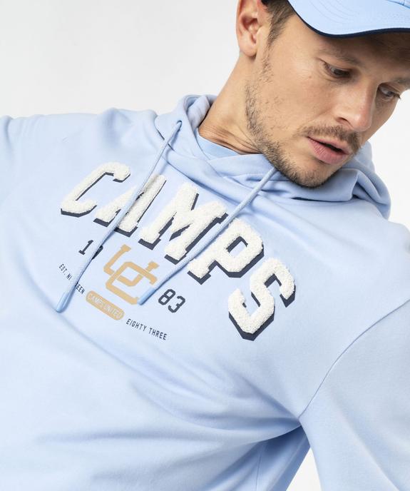 Sweat à capuche en French Terry imprimé homme - Camps United vue6 - CAMPS - GEMO