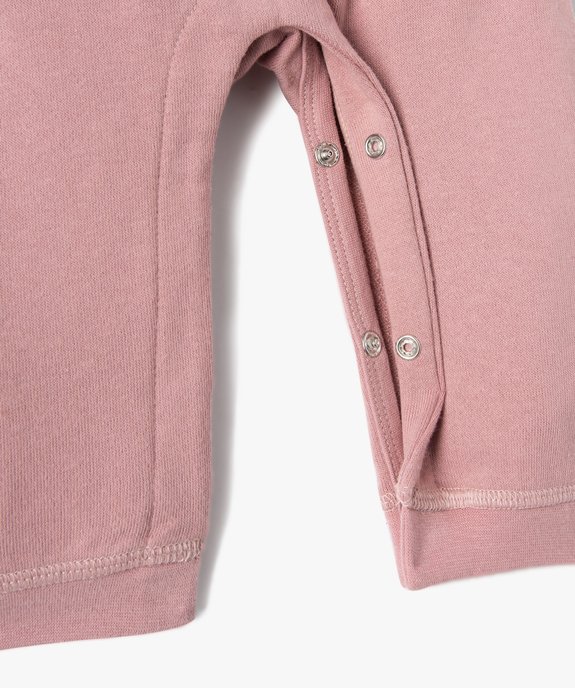 Pyjama bébé en jersey imprimé à volants vue3 - GEMO(BB COUCHE) - GEMO
