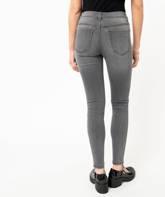 Jean Skinny taille normale délavé femme vue3 - GEMO 4G FEMME - GEMO