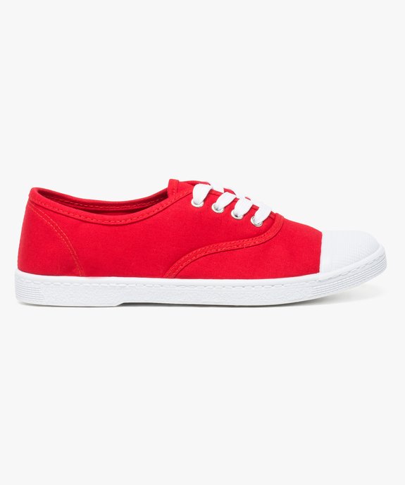 Baskets en toile avec lacets et bout renforcé femme vue1 - VALENTINA BALDA - GEMO