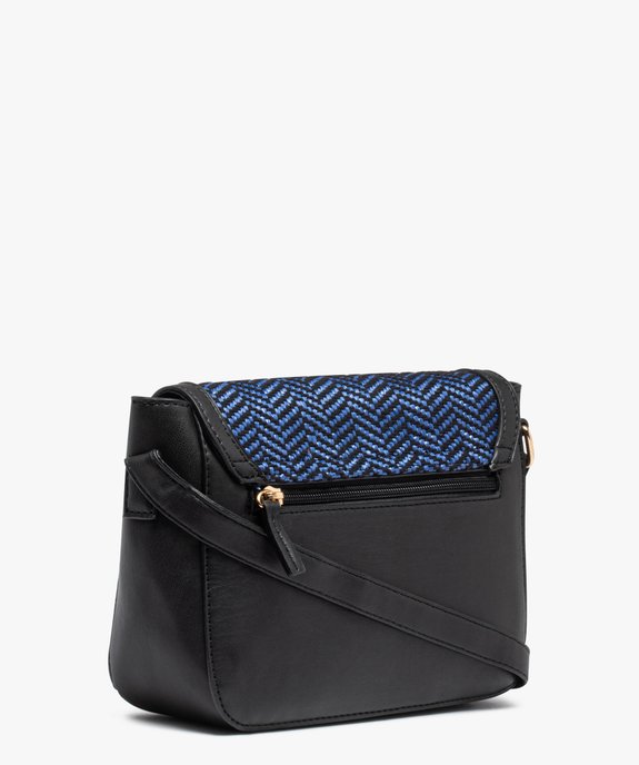 Sac femme forme rectangle en raphia tressé avec large rabat vue2 - GEMO (ACCESS) - GEMO