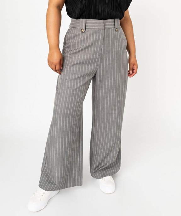 Pantalon de tailleur large femme grande taille vue1 - GEMO (G TAILLE) - GEMO