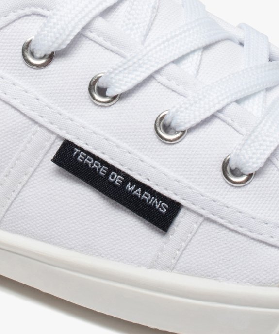 Baskets femme en toile à bout renforcé – Terre de Marins vue6 - TERRE DE MARINS - GEMO
