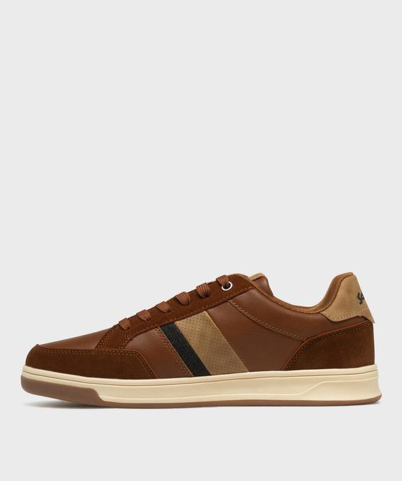 Baskets basses de ville à lacets homme - Schott vue3 - SCHOTT - GEMO
