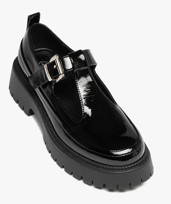 Derby verni esprit babies sur semelle crantée femme vue5 - GEMO (CASUAL) - GEMO