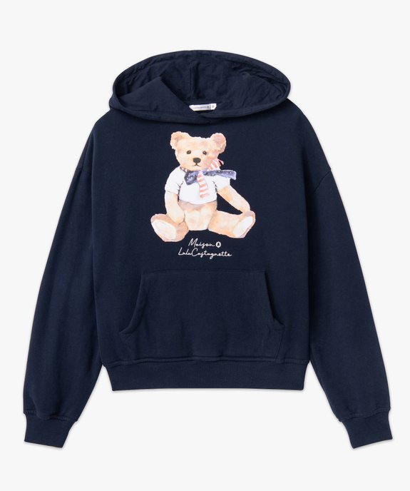 Sweat femme à capuche avec motif - LuluCastagnette vue5 - LULUCASTAGNETTE - GEMO
