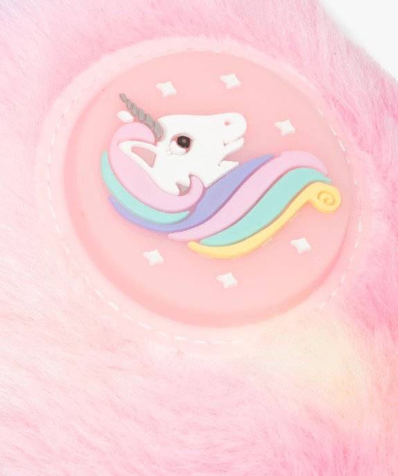 Chaussons fille en textile peluche avec licorne lumineuse vue6 - GEMO (ENFANT) - GEMO