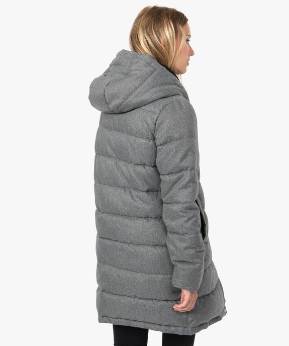 Doudoune femme mi-longue effet 2-en-1 vue3 - GEMO(FEMME PAP) - GEMO